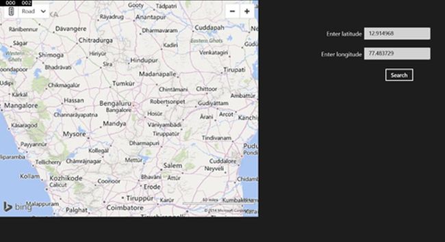 displaying within Bing Map